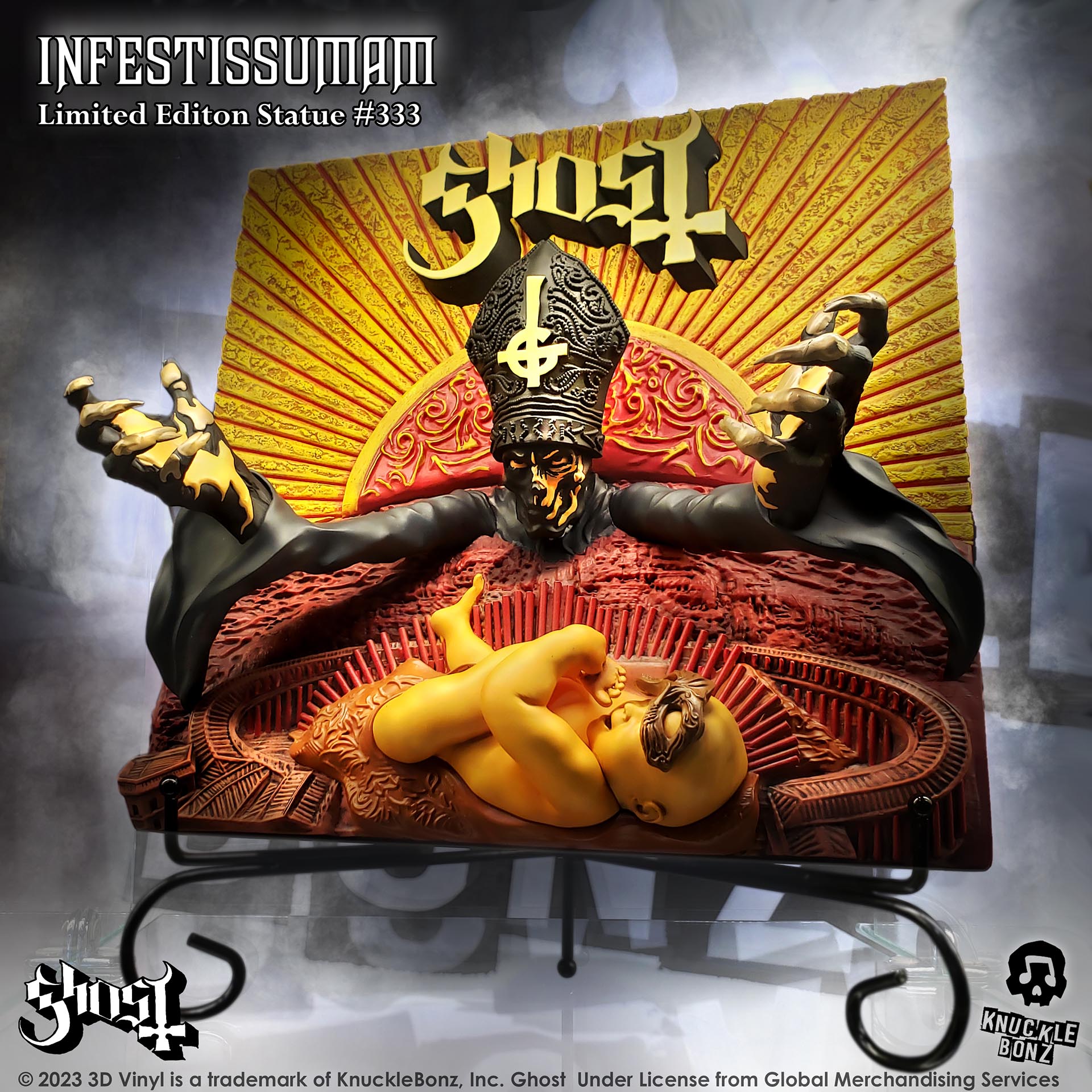 GHOST Infestissumam KnuckleBonz Limited Edition Statue Drops next week exclusively at KnuckleBonz.com